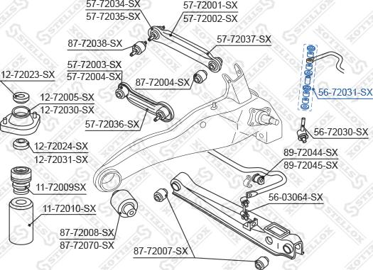 Stellox 56-72031-SX - Bukse, Stabilizators autodraugiem.lv