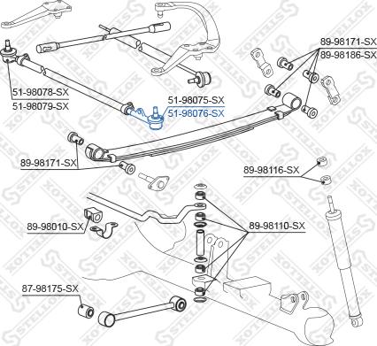 Stellox 51-98076-SX - Stūres šķērsstiepņa uzgalis autodraugiem.lv