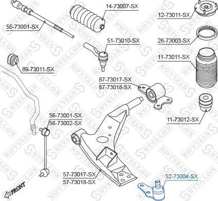 Stellox 52-73004-SX - Balst / Virzošais šarnīrs autodraugiem.lv