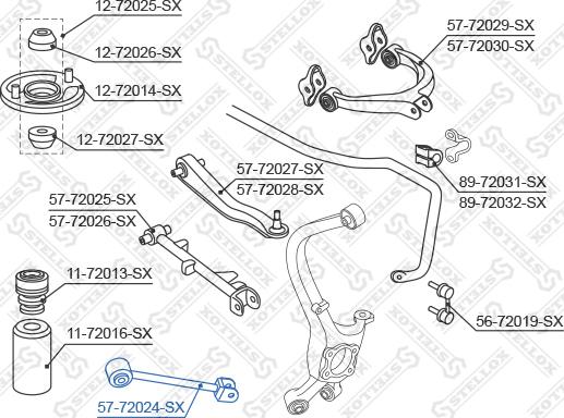 Stellox 57-72024-SX - Neatkarīgās balstiekārtas svira, Riteņa piekare autodraugiem.lv
