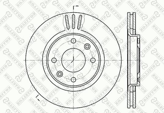 Stellox 6020-1929V-SX - Bremžu diski autodraugiem.lv