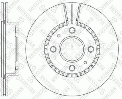 Stellox 6020-2245V-SX - Bremžu diski autodraugiem.lv