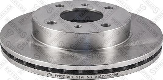 Stellox 6020-2231V-SX - Bremžu diski autodraugiem.lv