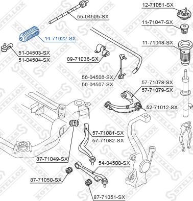 Stellox 14-71022-SX - Putekļusargs, Stūres iekārta autodraugiem.lv