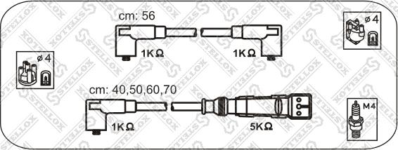Stellox 10-39054-SX - Augstsprieguma vadu komplekts autodraugiem.lv