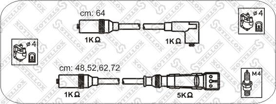 Stellox 10-38083-SX - Augstsprieguma vadu komplekts autodraugiem.lv