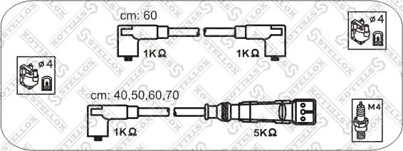 Stellox 10-38338-SX - Augstsprieguma vadu komplekts autodraugiem.lv