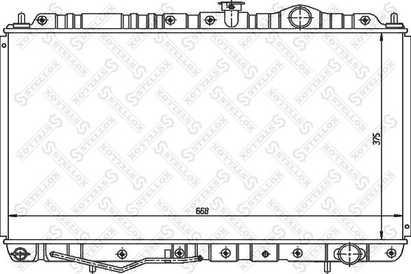 Stellox 10-25954-SX - Radiators, Motora dzesēšanas sistēma autodraugiem.lv