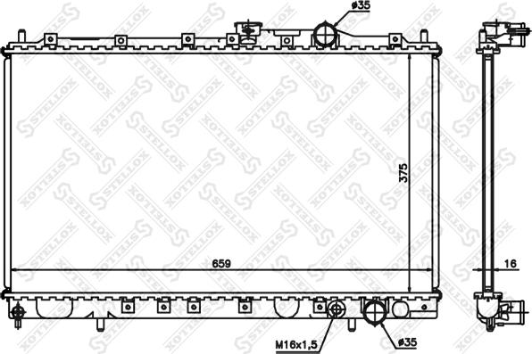 Stellox 10-25950-SX - Radiators, Motora dzesēšanas sistēma autodraugiem.lv