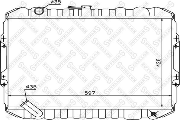 Stellox 10-25963-SX - Radiators, Motora dzesēšanas sistēma autodraugiem.lv