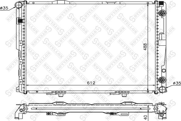 Stellox 10-25903-SX - Radiators, Motora dzesēšanas sistēma autodraugiem.lv