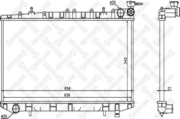 Stellox 10-25989-SX - Radiators, Motora dzesēšanas sistēma autodraugiem.lv