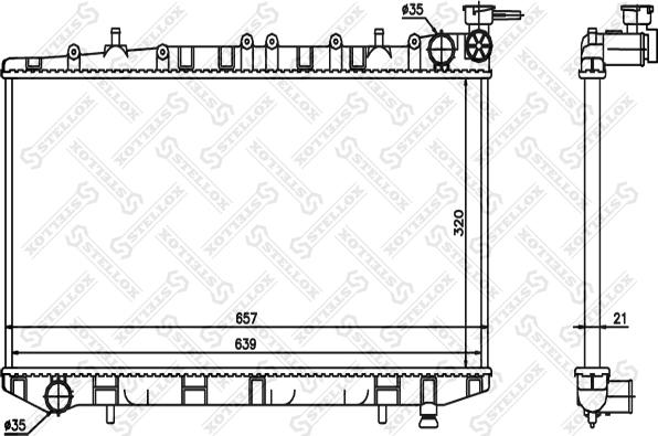 Stellox 10-25986-SX - Radiators, Motora dzesēšanas sistēma autodraugiem.lv