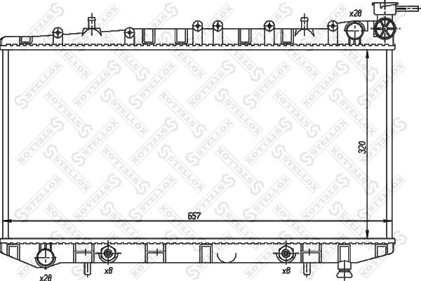 Stellox 10-25988-SX - Radiators, Motora dzesēšanas sistēma autodraugiem.lv