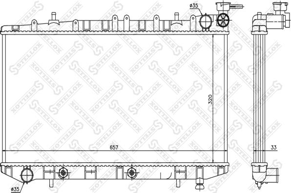 Stellox 10-25987-SX - Radiators, Motora dzesēšanas sistēma autodraugiem.lv