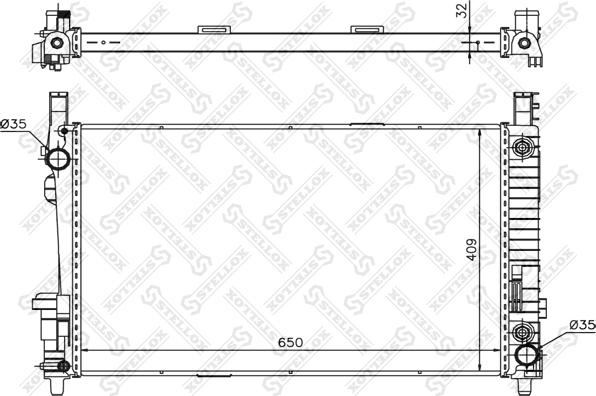 Stellox 10-25936-SX - Radiators, Motora dzesēšanas sistēma autodraugiem.lv