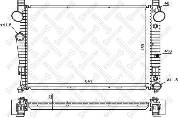 Stellox 10-25928-SX - Radiators, Motora dzesēšanas sistēma autodraugiem.lv