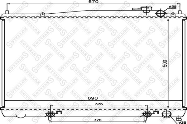 Stellox 10-25977-SX - Radiators, Motora dzesēšanas sistēma autodraugiem.lv