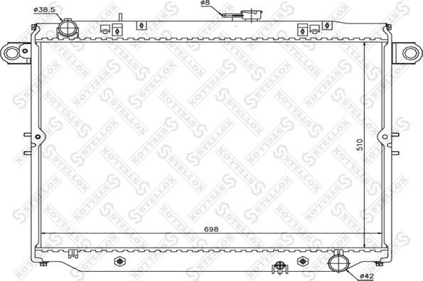 Stellox 10-25440-SX - Radiators, Motora dzesēšanas sistēma autodraugiem.lv