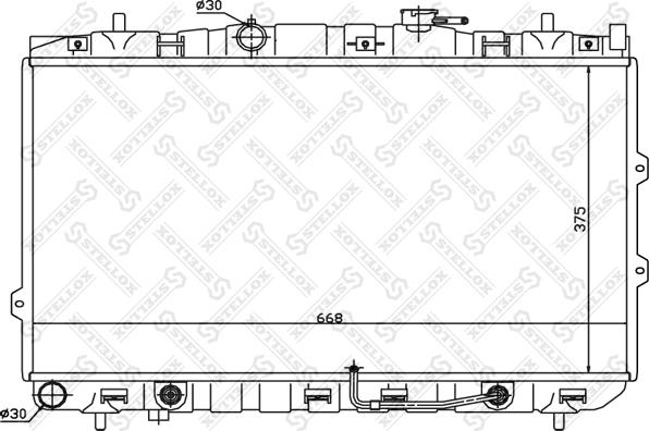 Stellox 10-25468-SX - Radiators, Motora dzesēšanas sistēma autodraugiem.lv