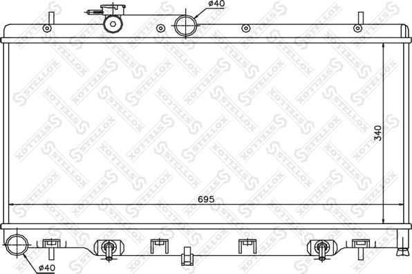 Stellox 10-25429-SX - Radiators, Motora dzesēšanas sistēma autodraugiem.lv