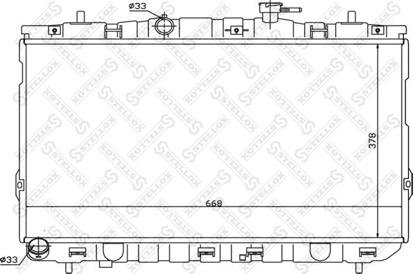 Stellox 10-25472-SX - Radiators, Motora dzesēšanas sistēma autodraugiem.lv