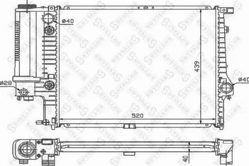 Stellox 10-25552-SX - Radiators, Motora dzesēšanas sistēma autodraugiem.lv