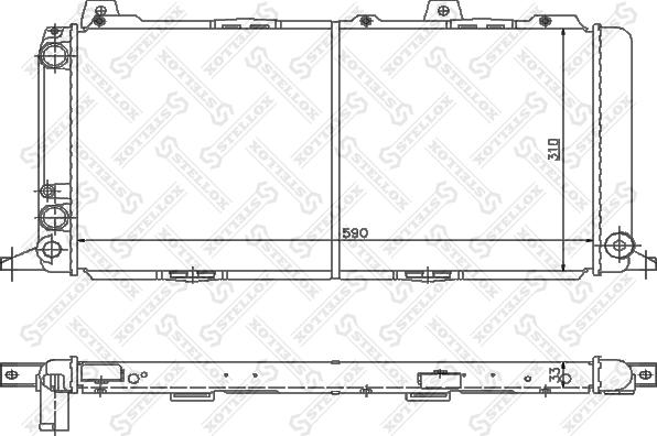 Stellox 10-25531-SX - Radiators, Motora dzesēšanas sistēma autodraugiem.lv