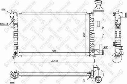 Stellox 10-25666-SX - Radiators, Motora dzesēšanas sistēma autodraugiem.lv