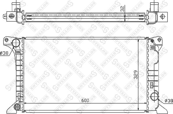 Stellox 10-25090-SX - Radiators, Motora dzesēšanas sistēma autodraugiem.lv