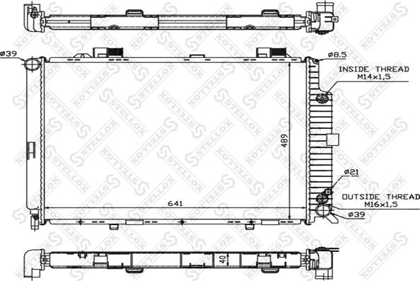 Stellox 10-25092-SX - Radiators, Motora dzesēšanas sistēma autodraugiem.lv