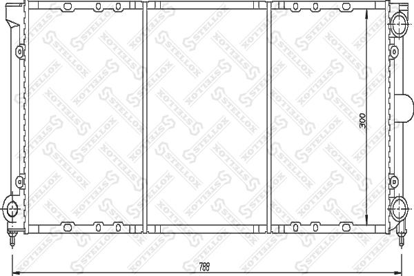 Stellox 10-25052-SX - Radiators, Motora dzesēšanas sistēma autodraugiem.lv