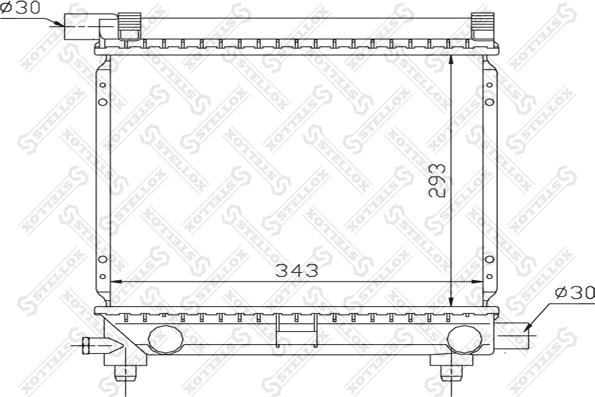 Stellox 10-25057-SX - Radiators, Motora dzesēšanas sistēma autodraugiem.lv