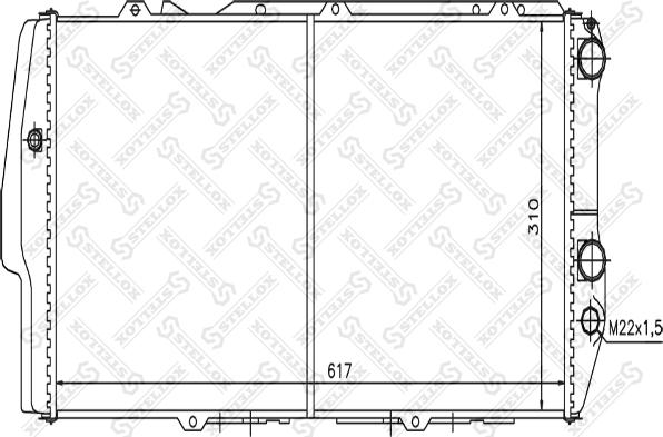 Stellox 10-25019-SX - Radiators, Motora dzesēšanas sistēma autodraugiem.lv