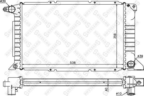 Stellox 10-25188-SX - Radiators, Motora dzesēšanas sistēma autodraugiem.lv