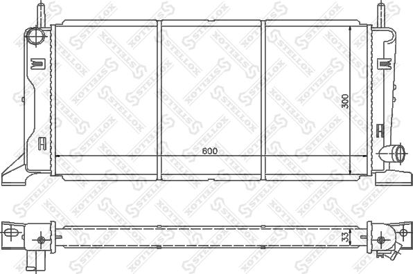 Stellox 10-25086-SX - Radiators, Motora dzesēšanas sistēma autodraugiem.lv