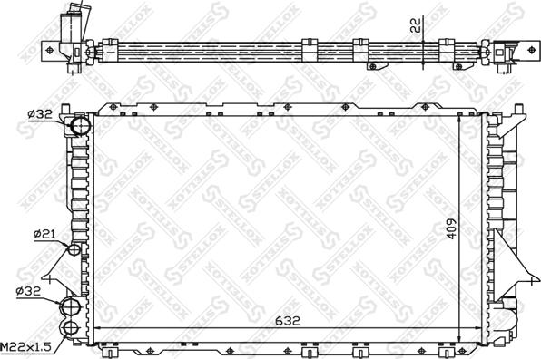 Stellox 10-25081-SX - Radiators, Motora dzesēšanas sistēma autodraugiem.lv