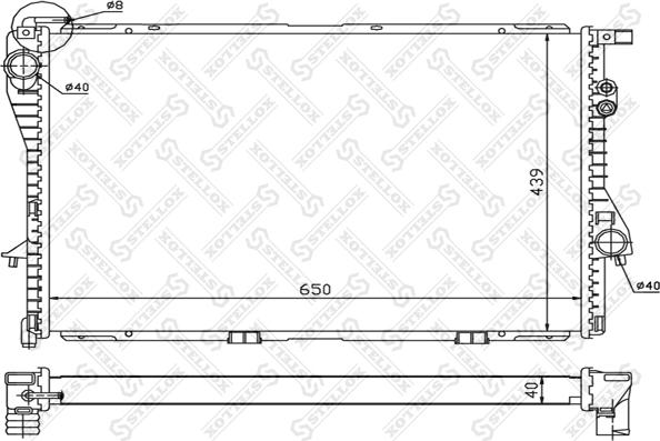 Stellox 10-25082-SX - Radiators, Motora dzesēšanas sistēma autodraugiem.lv