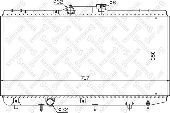 Stellox 10-25156-SX - Radiators, Motora dzesēšanas sistēma autodraugiem.lv