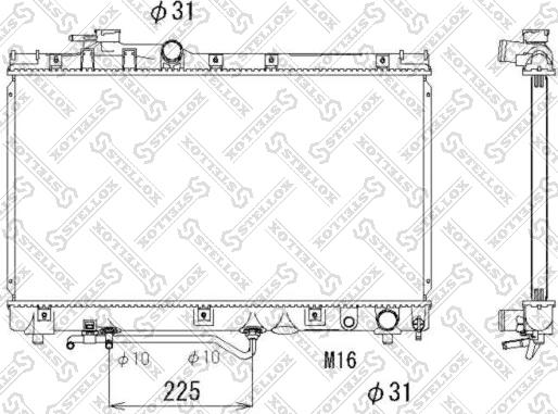 Stellox 10-25150-SX - Radiators, Motora dzesēšanas sistēma autodraugiem.lv