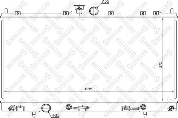 Stellox 10-25169-SX - Radiators, Motora dzesēšanas sistēma autodraugiem.lv