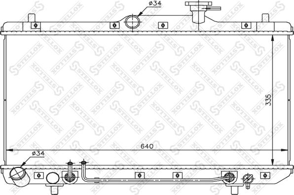 Stellox 10-25162-SX - Radiators, Motora dzesēšanas sistēma autodraugiem.lv