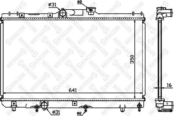 Stellox 10-25189-SX - Radiators, Motora dzesēšanas sistēma autodraugiem.lv