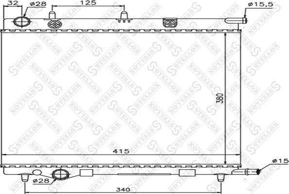 Stellox 10-25186-SX - Radiators, Motora dzesēšanas sistēma autodraugiem.lv