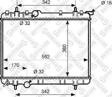 Stellox 10-25171-SX - Radiators, Motora dzesēšanas sistēma autodraugiem.lv