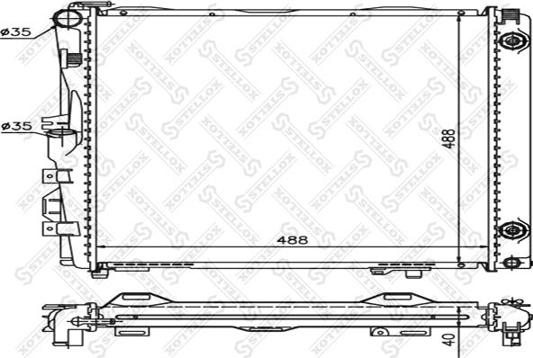 Stellox 10-25899-SX - Radiators, Motora dzesēšanas sistēma autodraugiem.lv