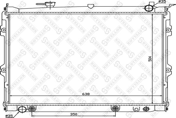 Stellox 10-25842-SX - Radiators, Motora dzesēšanas sistēma autodraugiem.lv