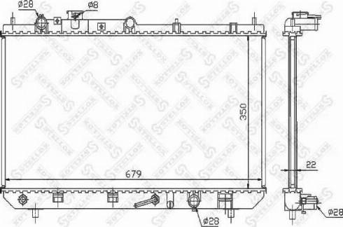 Stellox 10-25863-SX - Radiators, Motora dzesēšanas sistēma autodraugiem.lv