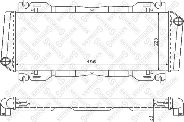 Stellox 10-25802-SX - Radiators, Motora dzesēšanas sistēma autodraugiem.lv