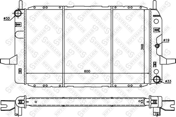 Stellox 10-25819-SX - Radiators, Motora dzesēšanas sistēma autodraugiem.lv